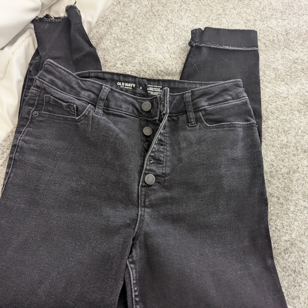Old Navy Black High-Waisted Jeans